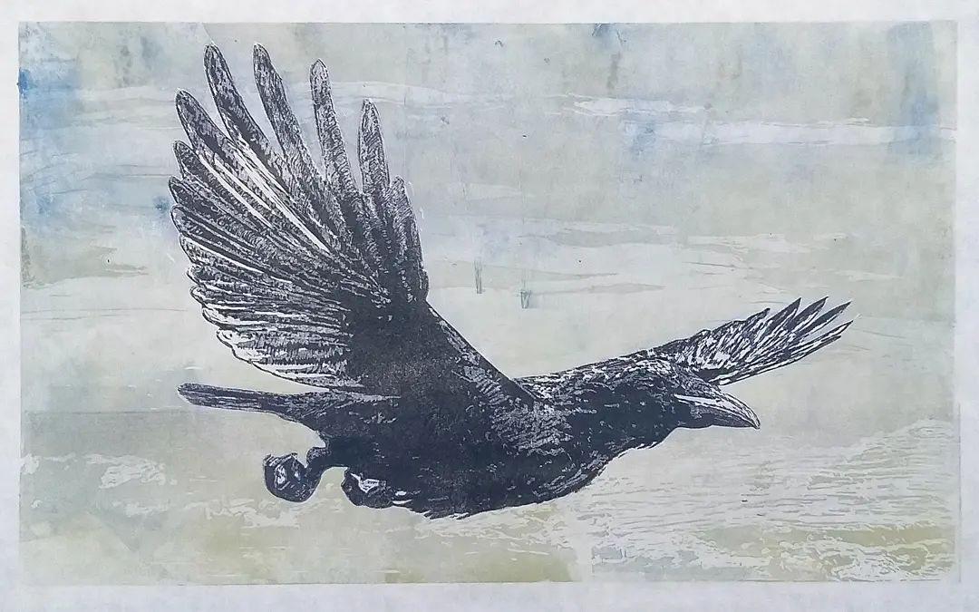 working on the raven linocut
.
.
.
#reliefprint #linoetching #linoprint #linocut #engraving #linoblock #raven #birdart #birdstagram  #artoftheday #your_best_birds #planetbirds #birdbrilliance #dimitrifeenstra  #artistsoninstagram #arts_gallery #animalcreatives #art #artis