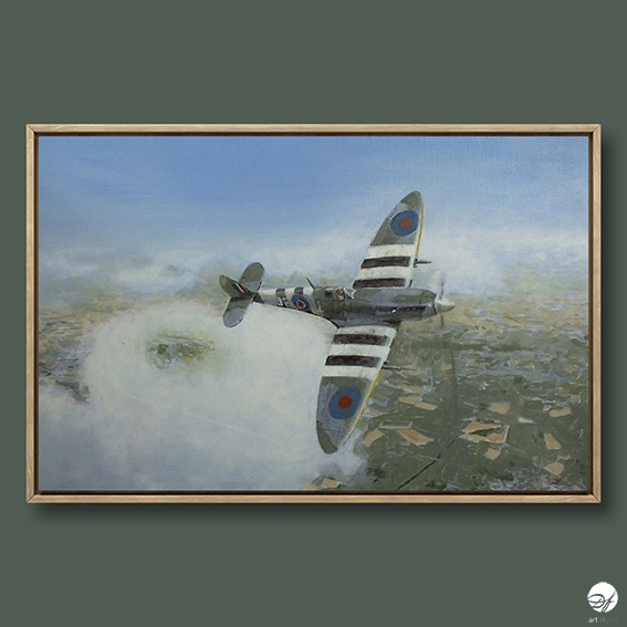 Supermarine Spitfire | oil on canvas  | 50x70cm | 2022 (sold)